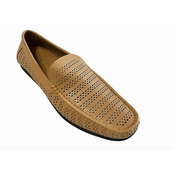 Montique International Other - Montique International Mens Perforated Loafers Moccasin Tan Slip On Size 10.5